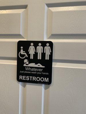 Inclusive restroom!