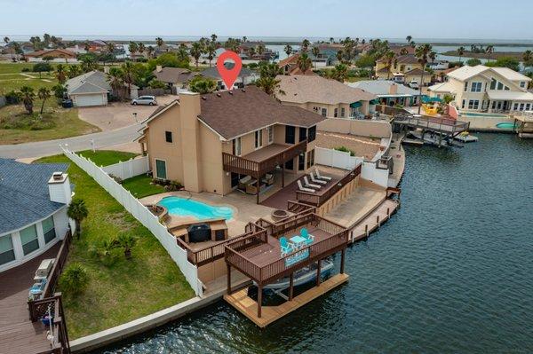 Gorgeous waterfront home on North Padre Island.  A must see!!