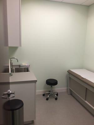 One of 6 brand new exam rooms (more artwork and decorations on the way)