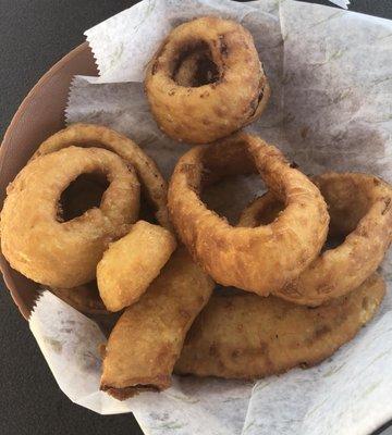 Beer battered onion rings