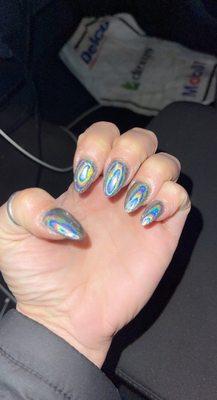 Holographic nails