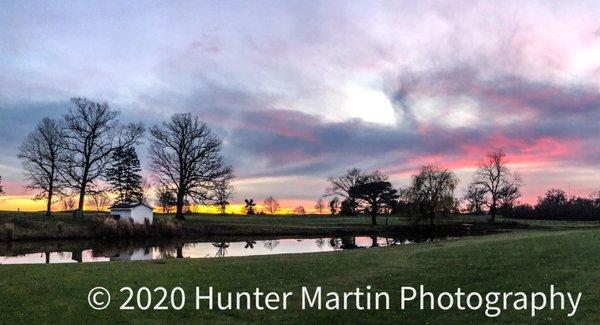 A view of the pond from the 18th fairway, Dec. 3, 2020