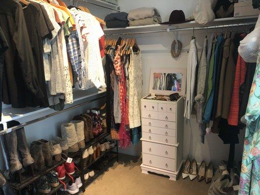 Closet Overhaul- After