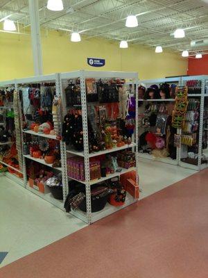 Lots of Halloween goods.