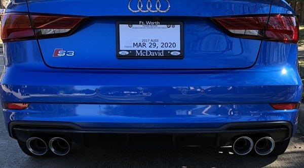 MBRP Catback exhaust and custom APR exhaust tips