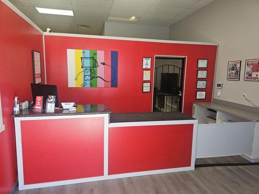 Lobby of our new shop
3708 Coffee Rd STE B
Bakersfield CA 93308
Behind Big O Tires