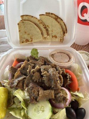 Gyro Greek salad