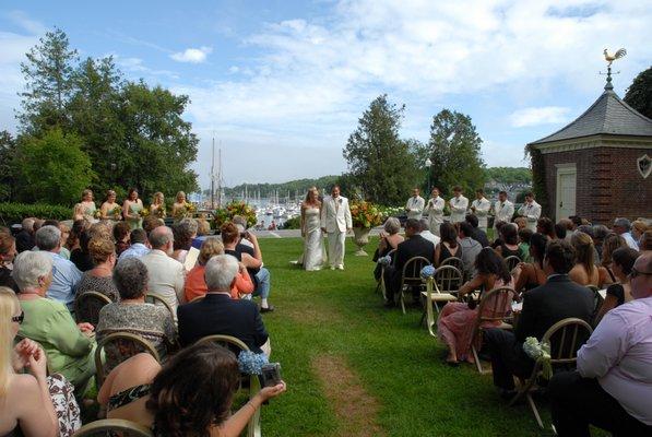 Camden Amphitheater is a beautiful spot for your wedding.