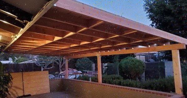 My beautiful rebuilt patio cover!