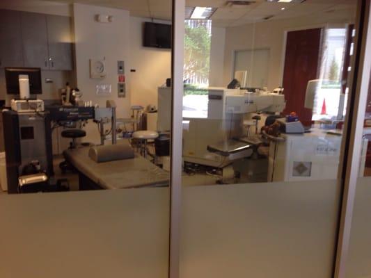 The procedure room, you can actually watch as others are in procedure! Very cool!