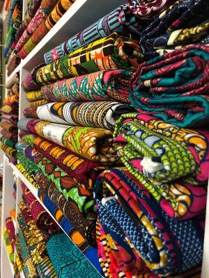 We offer a vast array of colorful authentic wax fabrics