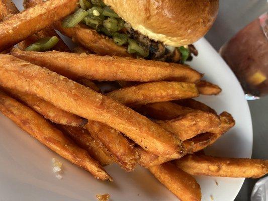 Sweet potato fries; so good!