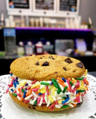 Famous Cary Dairy Ice Cream Cookie sandwich!