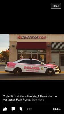 Cops love Smoothie King!