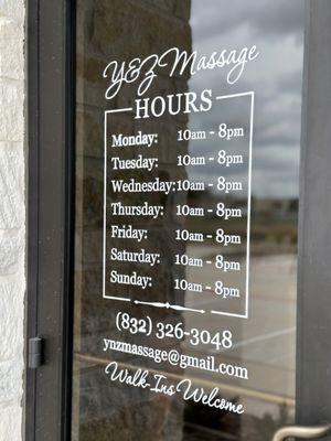 Business hours