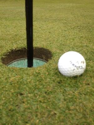 Definition of an almost hole in one.