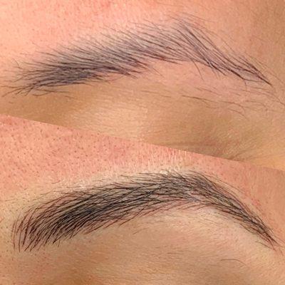 Microblading Before and After done by Tobi