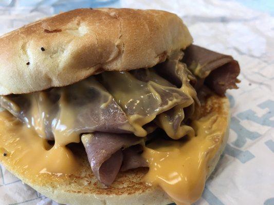 Classic roast beef and cheddar