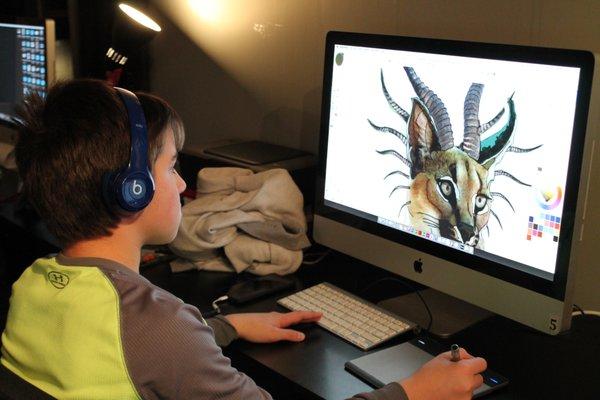 Kids Digital Art Classes at One River School