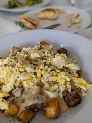 Tchoup bowl with sausage