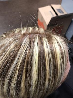 Blonde with highlights