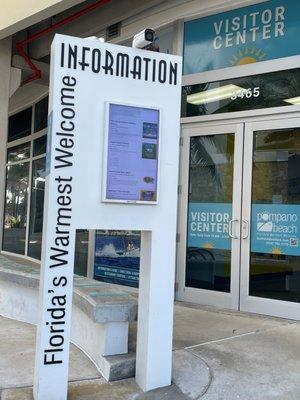 Entrance to Pompano Beach Visitors Center