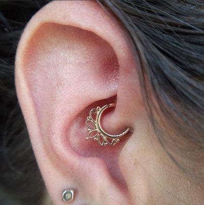 Daith piercing by Elise