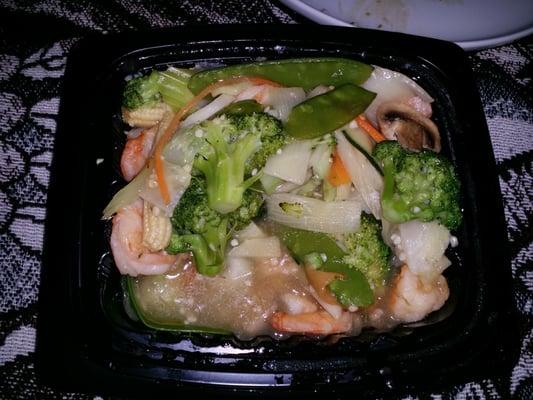 Shrimp veggies.