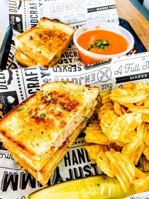 Tuna Melt & Grilled Cheese w/ Tomato Soup