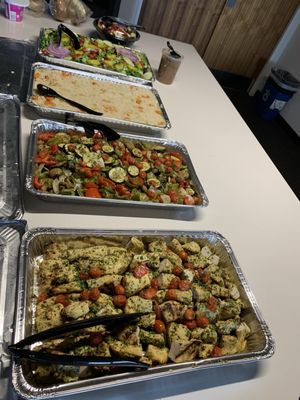 Catering Chicken kabob dinner