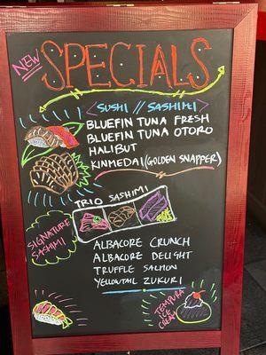 New Menu Specials