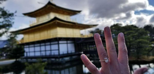 Popped the question in Kyoto, Japan.