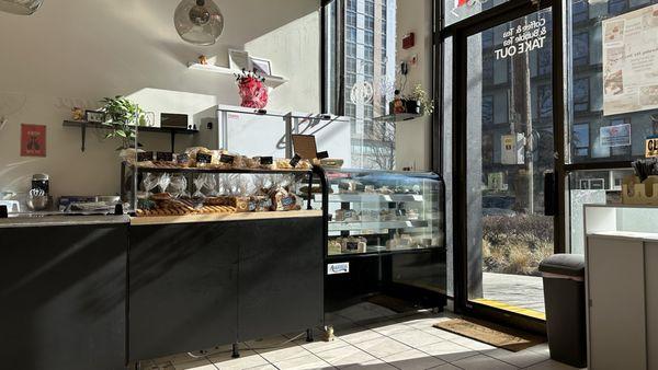 The bread and cake counter