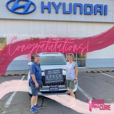 During the month of October, every new sold Hyundai donated a mammogram to a member of our community for our annual Drive For A Cure event!