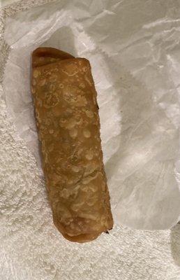 Egg Roll- huge, crispy insides nicely heated