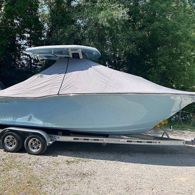 Custom center console for our customer Anderson Boat Sales, Waterfor mi