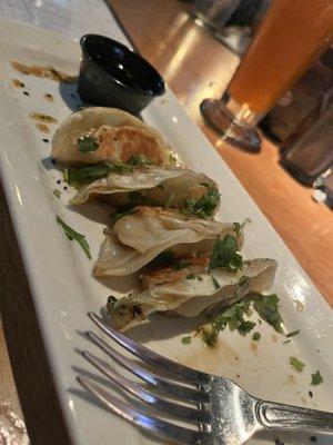 Chicken potsticker appetizer