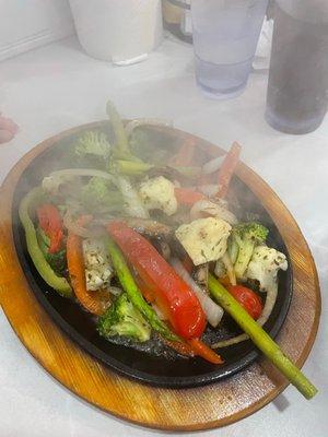 Veggie fajitas