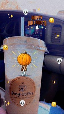 Bings Seasonal coffee (The Dark Pumpkin Drink)