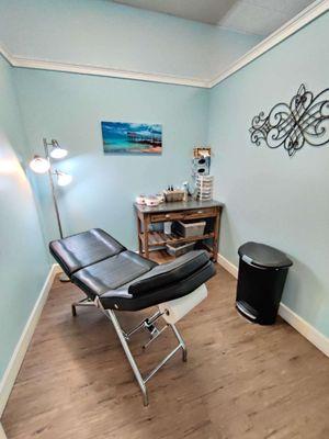 One of our numerous private waxing rooms