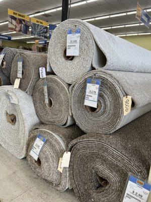 Great carpet selection with a variety of colors!