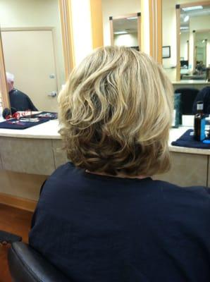 Color and hair cut by Cindy C.