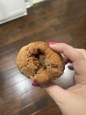 Pumpkin cinnamon sugar donuts were delicious