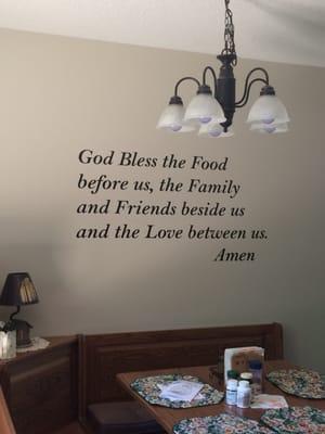 I had this wall decal made from Fast Signs!