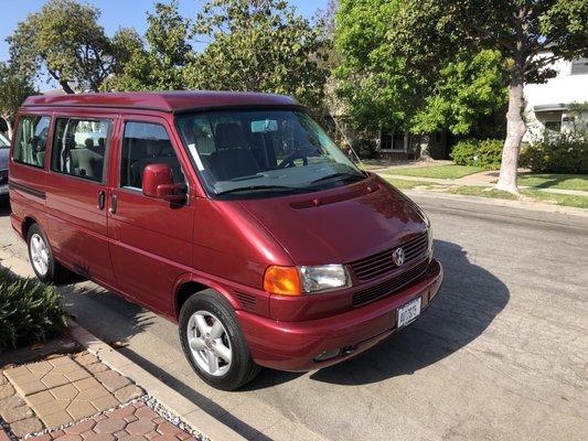 The van. Colorado Red