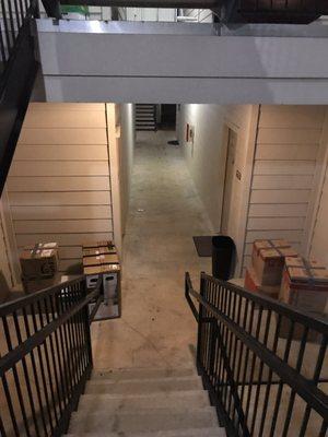 Another pic. Of how Lamar left my things 3 flights of stairs down from my actual apartment.