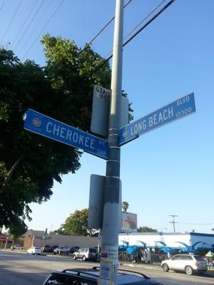 Cross streets are Cherokee ave / Long Beach Blvd