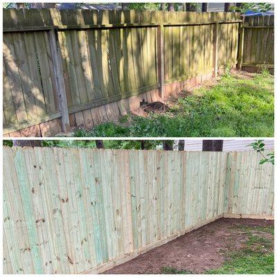 Fence installation