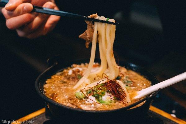 Nabeyaki beef udon IG: @thephotographerfoodie