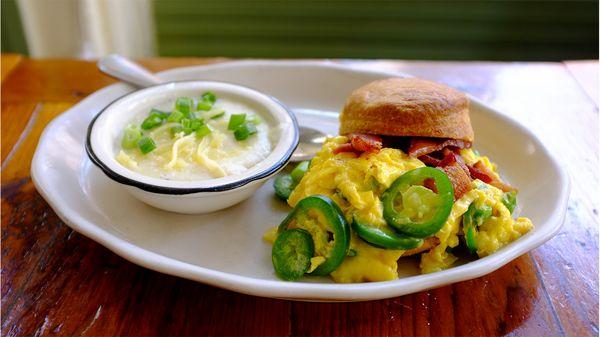 Jalapeno Scramble Biscuit